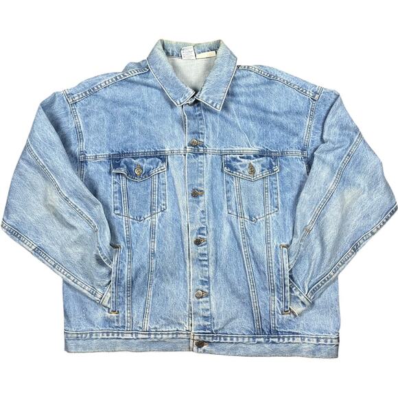 Ford Mustang 80’s Rare Vintage Light Wash Denim Jacket - Picture 2 of 7